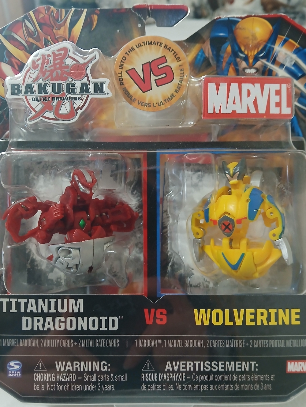 New Rare Marvel Titanium Dragonoid vs Wolverine Pack With Cards
